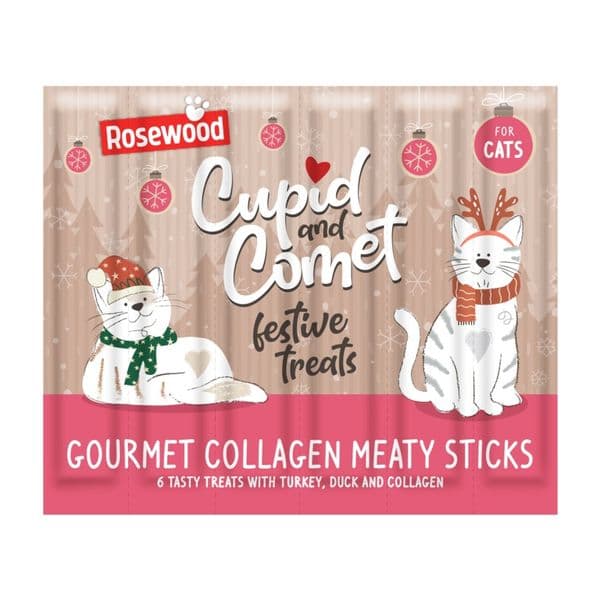 Rosewood Cupid & Comet Festive Gourmet Collagen Meaty Sticks