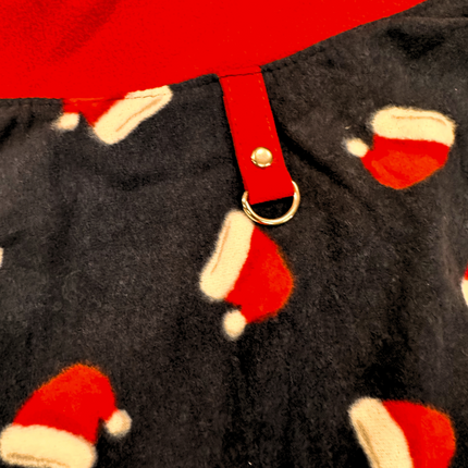 Cosy Navy Santa Hat Winter Fleece
