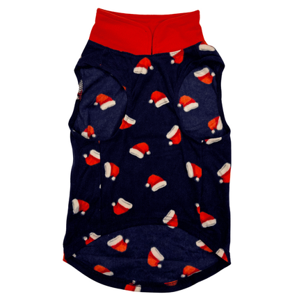 Cosy Navy Santa Hat Winter Fleece