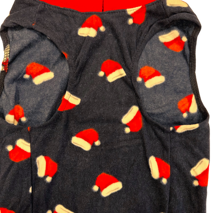 Cosy Navy Santa Hat Winter Fleece