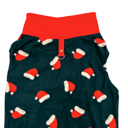 Cosy Navy Santa Hat Winter Fleece