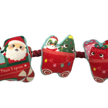 Santa Sleigh Rope Toy