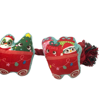 Santa Sleigh Rope Toy