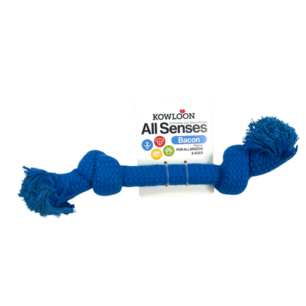 Kowloon Small Scented Rope Toys For Small Dogs in Red Beef, Yellow Chicken Or Blue Bacon Smell