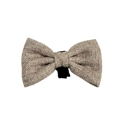 Tweed Bow Tie in Oatmeal