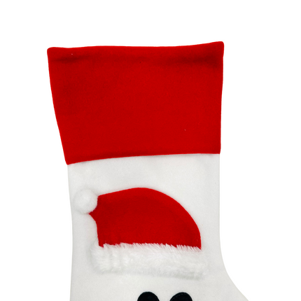 White Paw Print Stocking