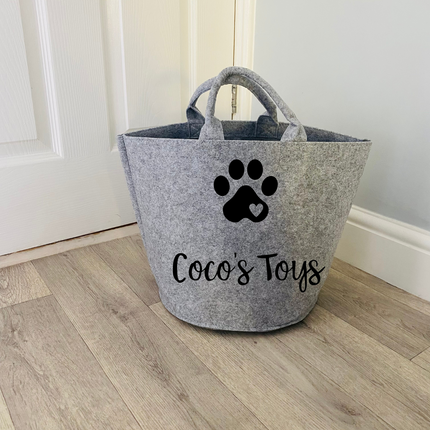 Personalised Felt Toy Basket
