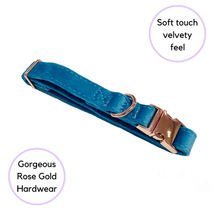 Velour Collar - Teal