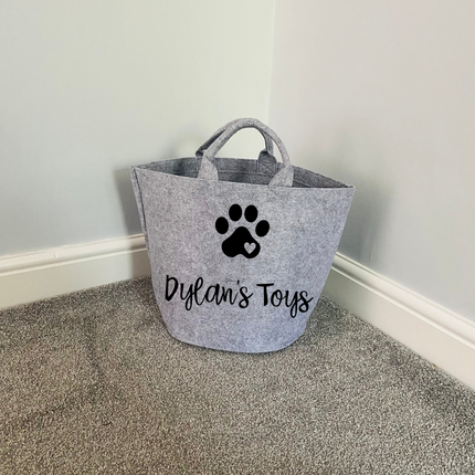 Personalised Felt Toy Basket