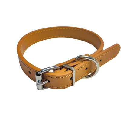 Adjustable PU Collar - Tan