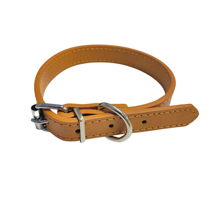 Adjustable PU Collar - Tan