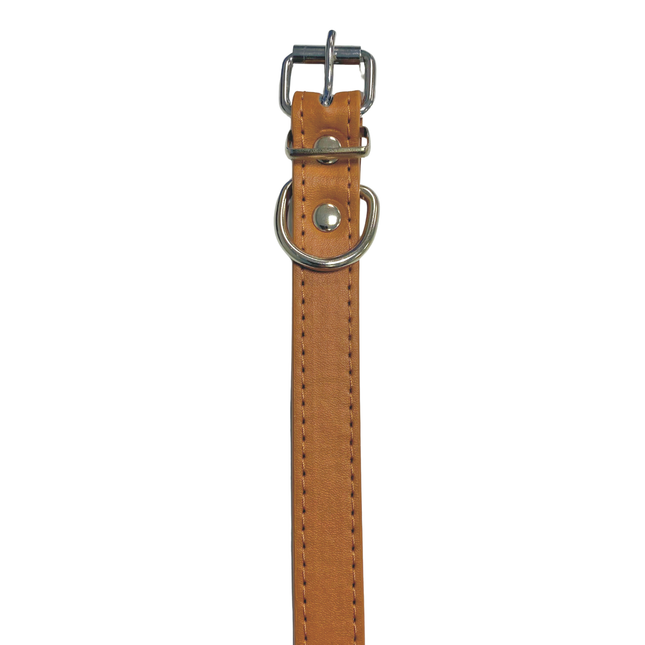 Adjustable PU Collar - Tan