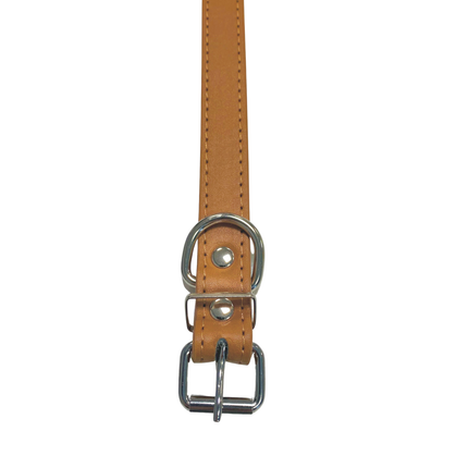 Adjustable PU Collar - Tan
