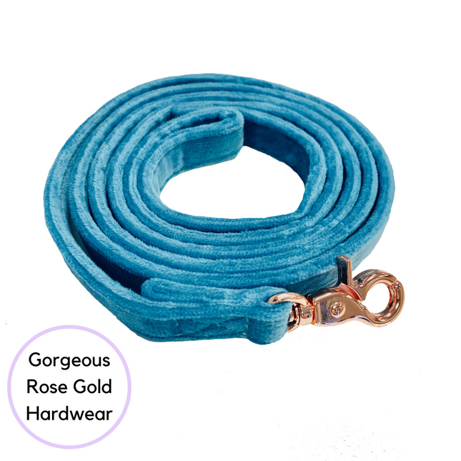 Velour Lead - Teal