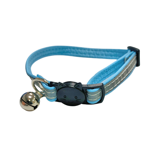 Cat Collar - PU Leather - Reflective