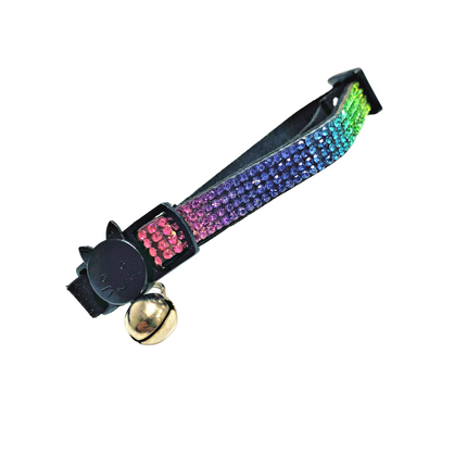 Cat Collar - Neon Rainbow Glitter
