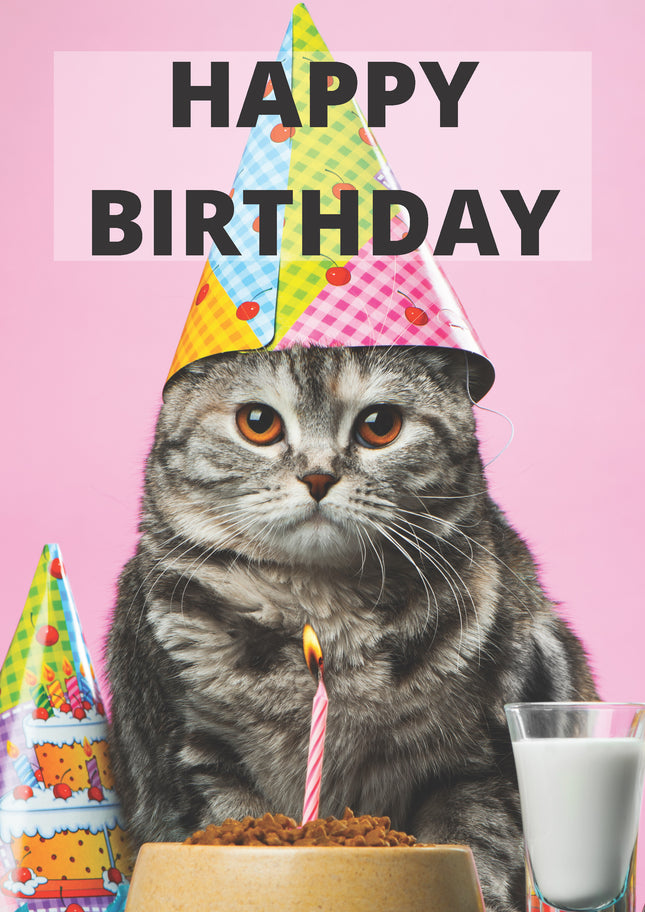 Grumpy Cat Birthday Card