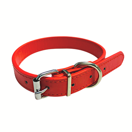 Adjustable PU Collar - Red