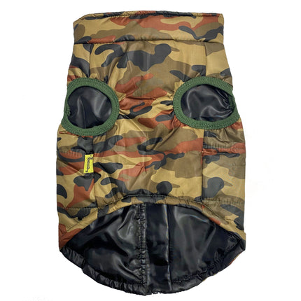 Waterproof Winter Coat in Dark Camouflage