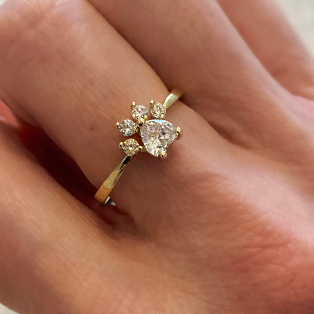 Paw Print Ring