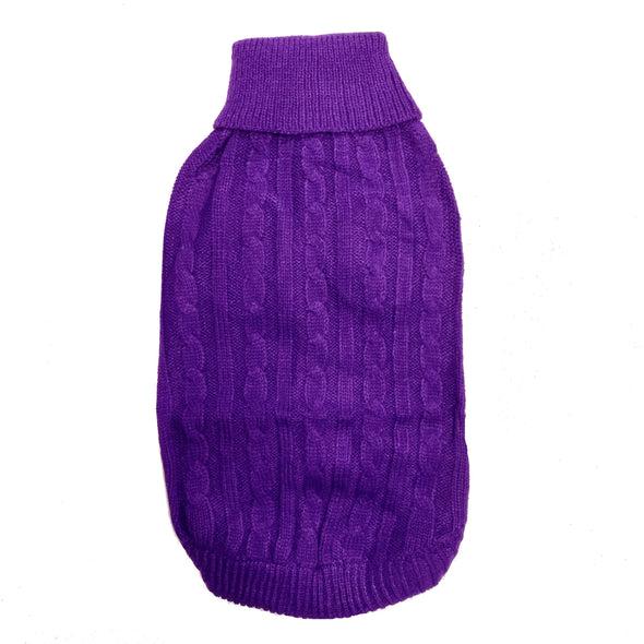 Knitted Jumper in Purple