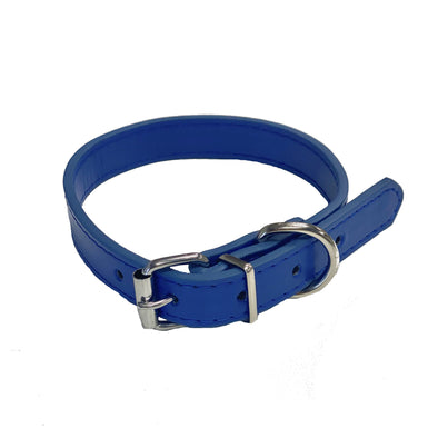 Adjustable PU Collar - Navy Blue