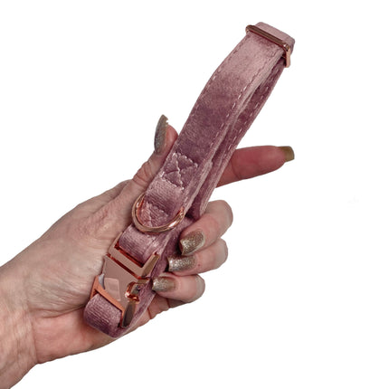 Velour Collar - Blush