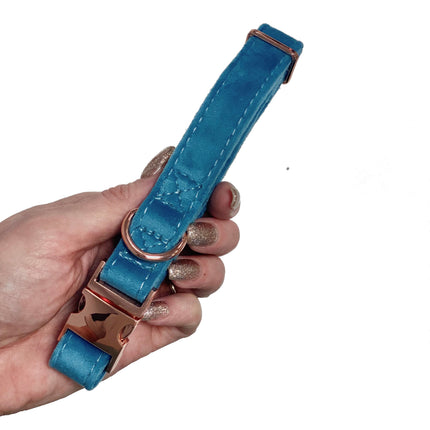 Velour Collar - Teal