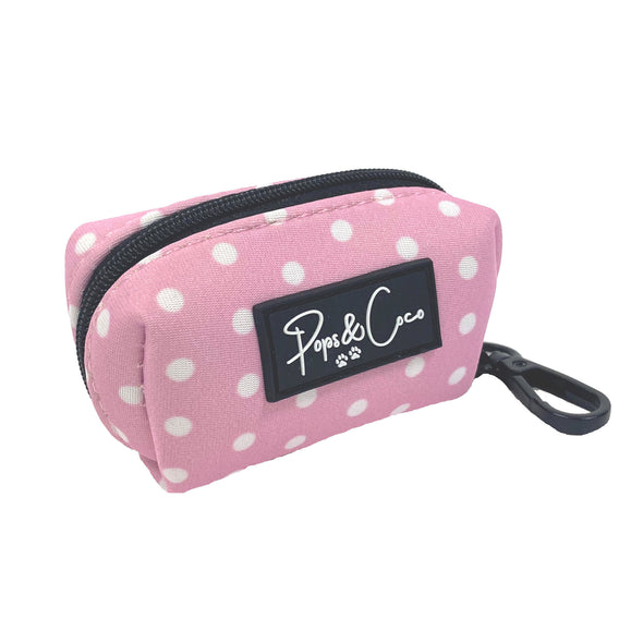 Polka Pink Poo Bag Dispenser