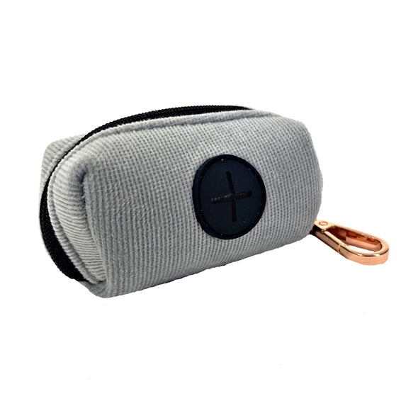 Luxury Corduroy Poo Bag Dispenser in Grey