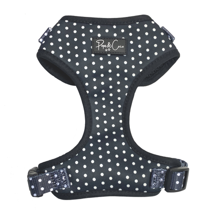 Polka Black Fully Adjustable Harness