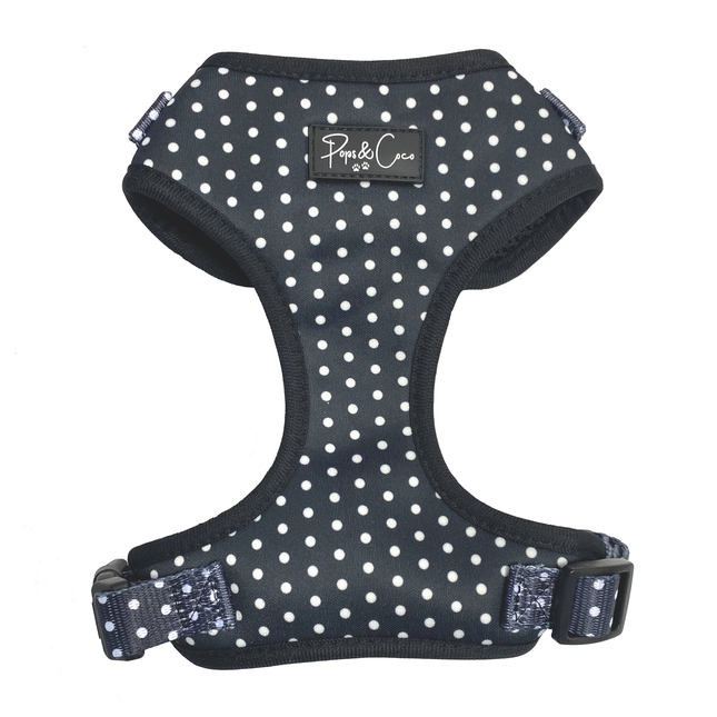 Polka Black Fully Adjustable Harness
