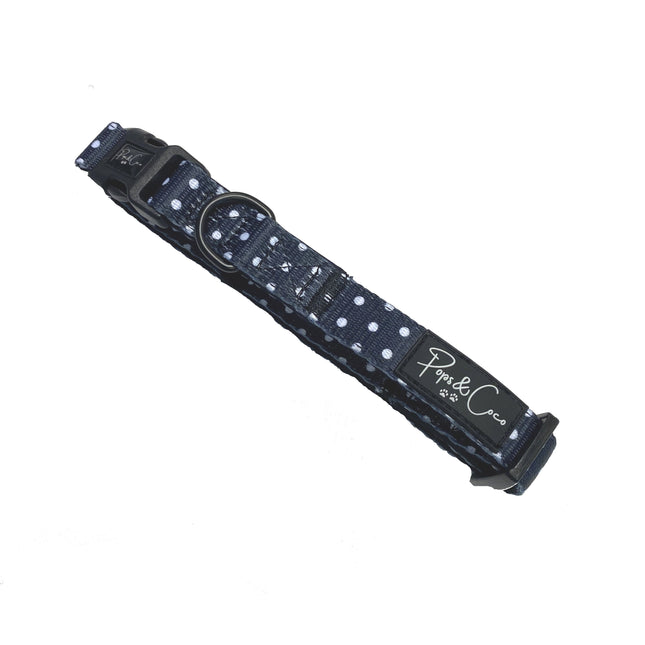 Polka Black Collar