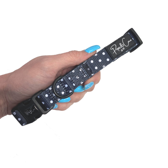Polka Black Collar