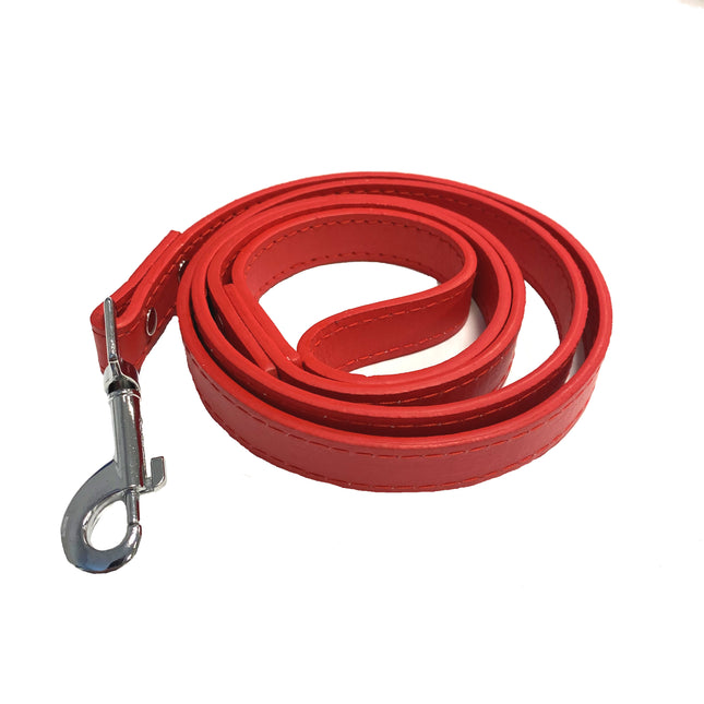 PU Dog Walking Lead - Red
