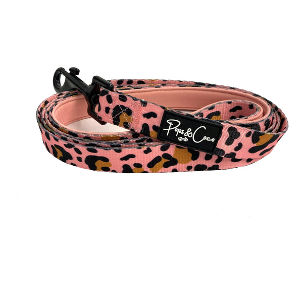 Chic Coral Leopard Lead