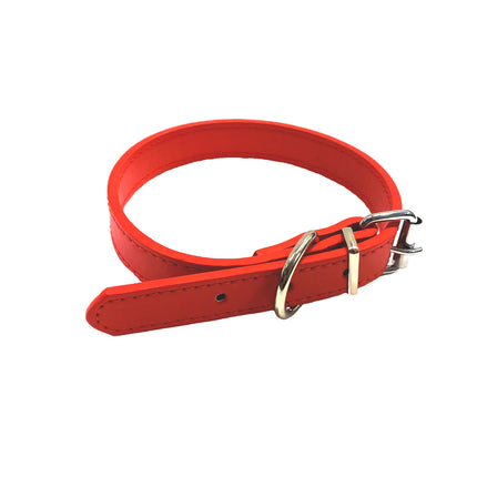 Adjustable PU Collar - Red