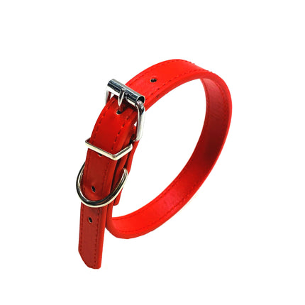 Adjustable PU Collar - Red