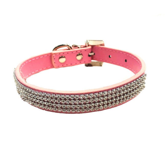 Sparkle PU Collar - Pink