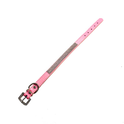 Sparkle PU Collar - Pink
