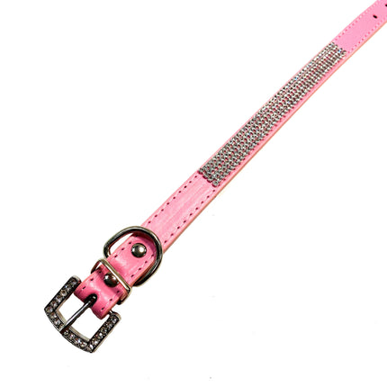 Sparkle PU Collar - Pink
