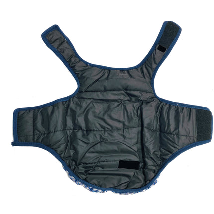 Checked Winter Coat - Blue