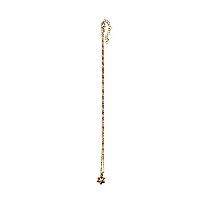 Gold Animal Paw Print Necklace
