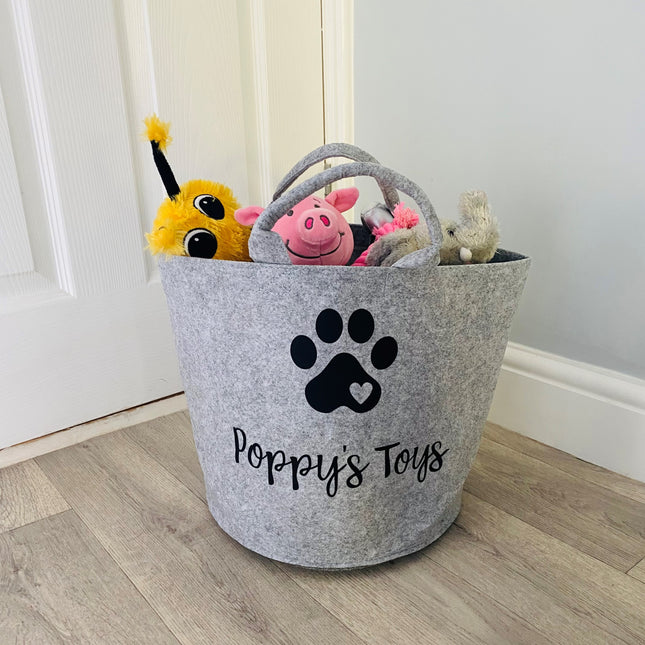 Personalised Felt Toy Basket