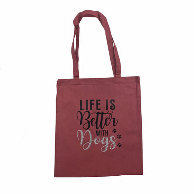 Life Is Better With Dogs Cassis Tote