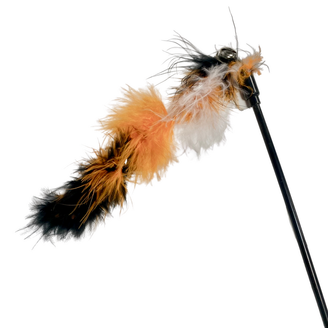 Long Feathered Teaser Wand