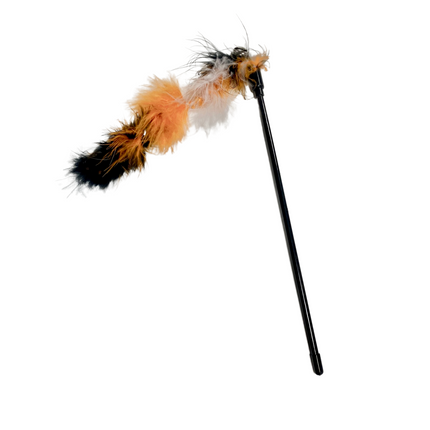 Long Feathered Teaser Wand
