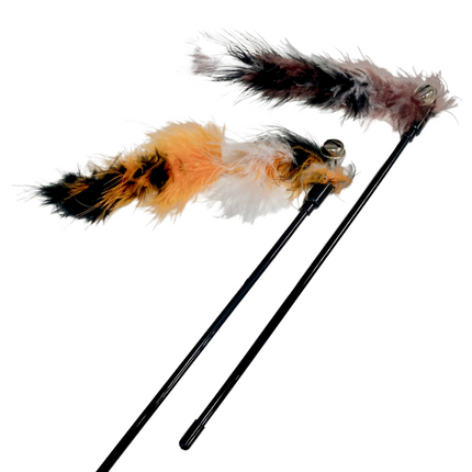 Long Feathered Teaser Wand