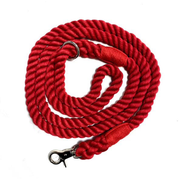 Rope Lead - Scarlet Red
