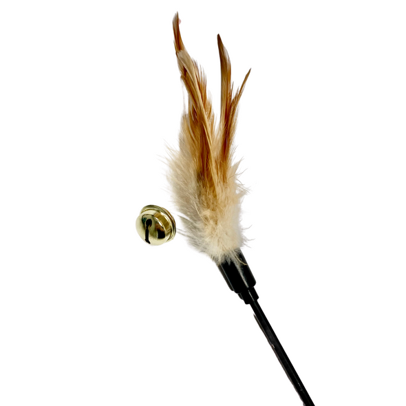 Short Feathered Teaser Wand